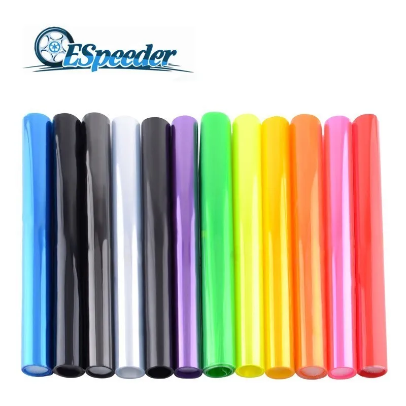 Lámina De Vinilo Para Tintar Faros Y Pilotos - 14 Colores Brillantes, Acabado Glossy, Fácil Aplicación