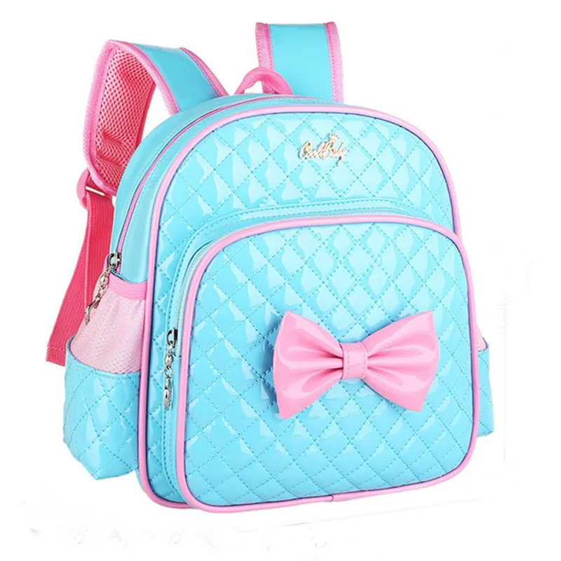Baby Kids Girl Bowknot Print Backpack School Bags Fashion Shoulder Bag