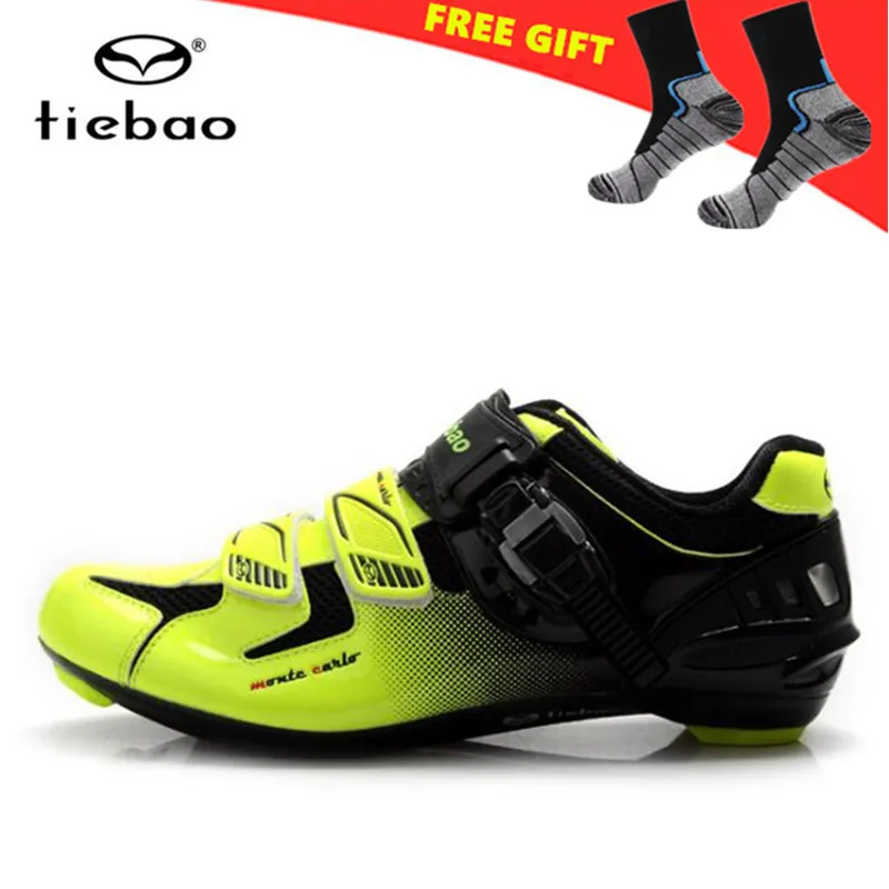 TIEBAO off Road Cycling Shoes Men Self-Locking Bicycle Bike Shoes Racing Athletic sapatilha ciclismo zapatillas deportivas mujer tiebao cycling shoes socks zapatillas deportivas mujer sneakers women off road athletic bike shoes chaussure velo de route