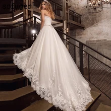 Превосходное Милое Свадебное Платье трапециевидной формы, на шнуровке, с аппликацией, Robe De Mariee Sofuge Boho, Дубай, арабский, Abiti Da Sposa