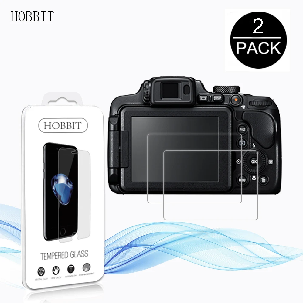 2Pack For Nikon D5 0.3mm 2.5D 9H Clear Tempered Glass Screen Protector