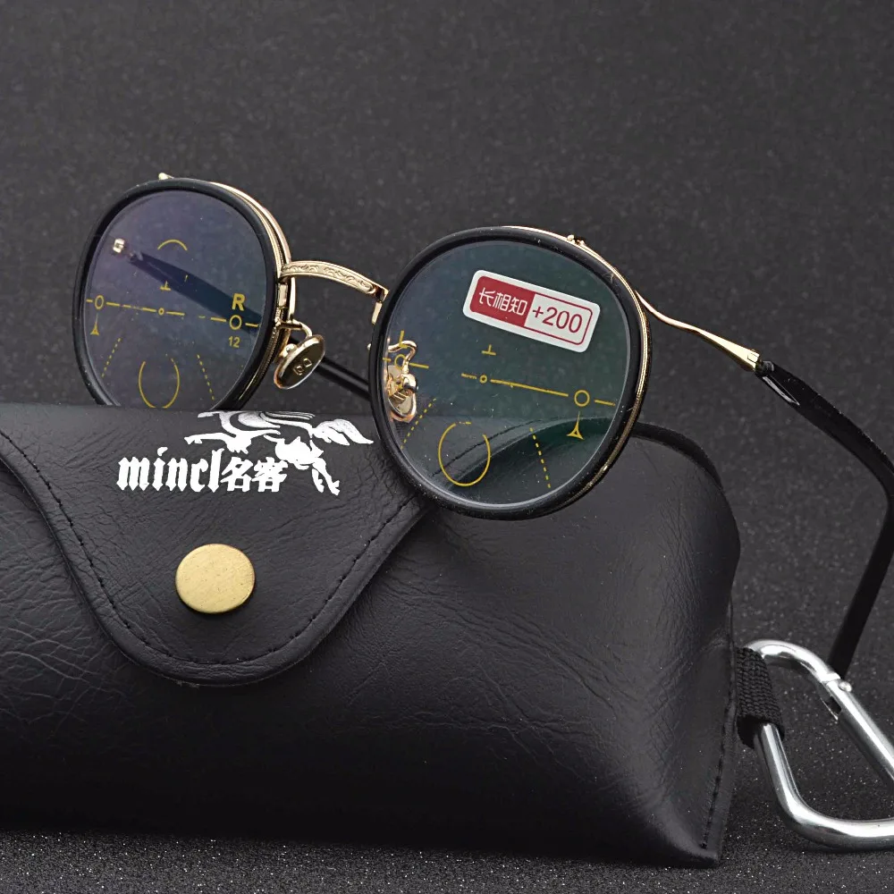 Металлические очки для чтения, оправа для мужчин и женщин, прогрессивные многофокусные очки для чтения NX