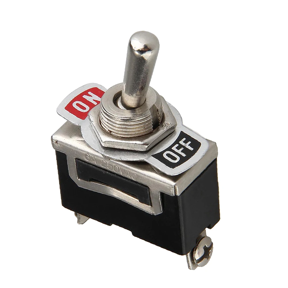 

1Pcs Black SPST 3 Terminal ON/OFF/ON Toggle Switch Waterproof Switch Hats Car Dash Light Dashboard 12V 11.6mm