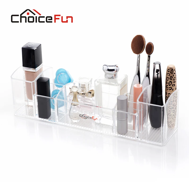 

CHOICE FUN Multifunction Bathroom Clear Acrylic Makeup Holder Acryl Desktop Perfume Makeup Brush Cosmetic Organizer For Make Up