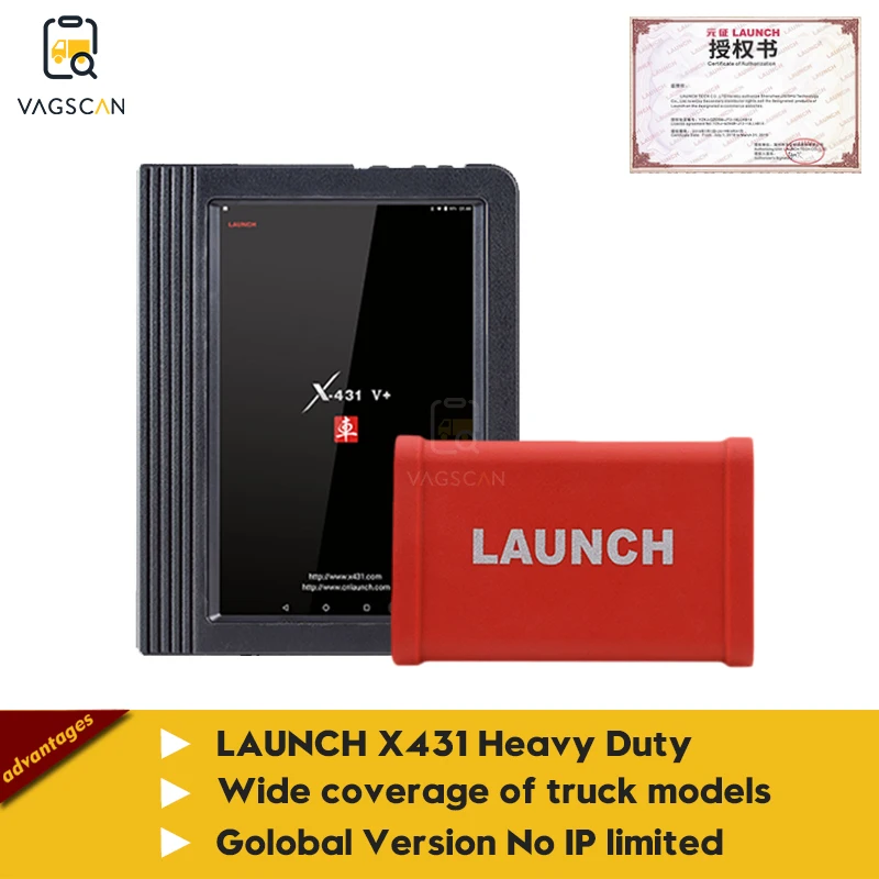 LAUNCH X431 V + X 431 HD мощный диагностический инструмент поддержка 12V Бензин и 24V грузовик