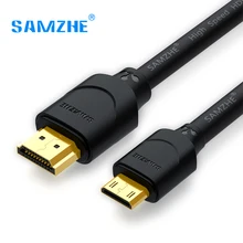 SAMZHE Mini HDMI to HDMI 1080P Male to Male Cable for Computer Connect Camera Projector Laptop