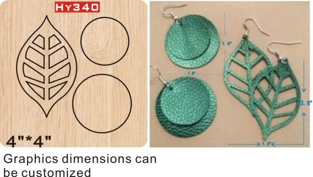 

Leaf earrings cutting dies 2019 die cut & wooden dies Suitable for common die cutting machines on the marke