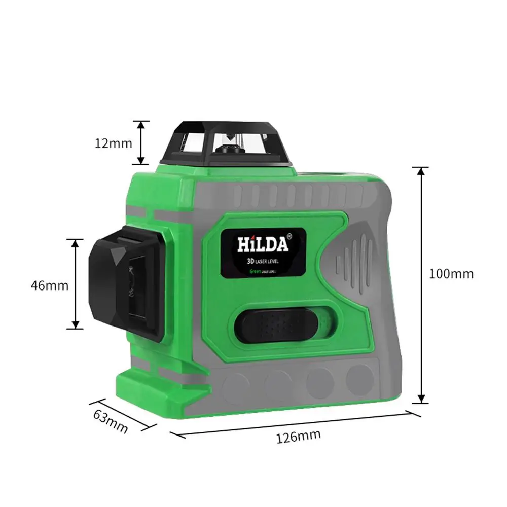 Laser Level Self-Leveling 360 Horizontal Vertical Cross Green Laser Beam Line Measuring Instrument 220V Waterproof dropship