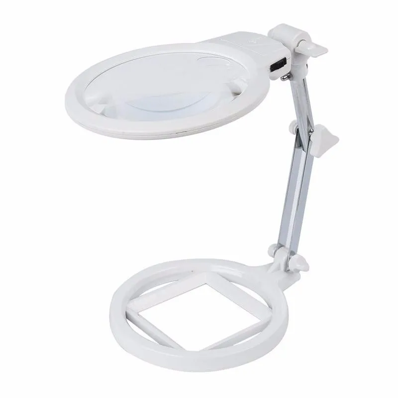 2 5x 5x Led Bench Desk Standing Magnifier Desktop Magnifier Loupe
