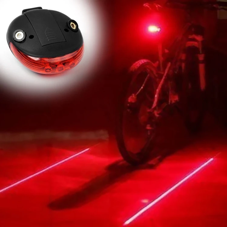 Flash Deal Bicycle LED Taillight Safety Warning Light 5 LED 2 Laser Night Mountain Bike Rear Light Waterproof Cycling Bike Light Cool 0