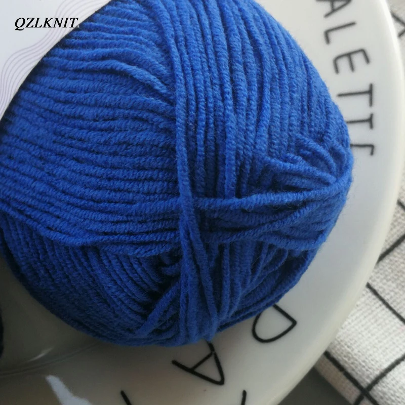 QZLKNIT 40g*10pcs Anti-pilling Combed Skin affinity 4 strands of Milk Cotton Yarn  DIY Crochet baby shoes Rag doll etc 6