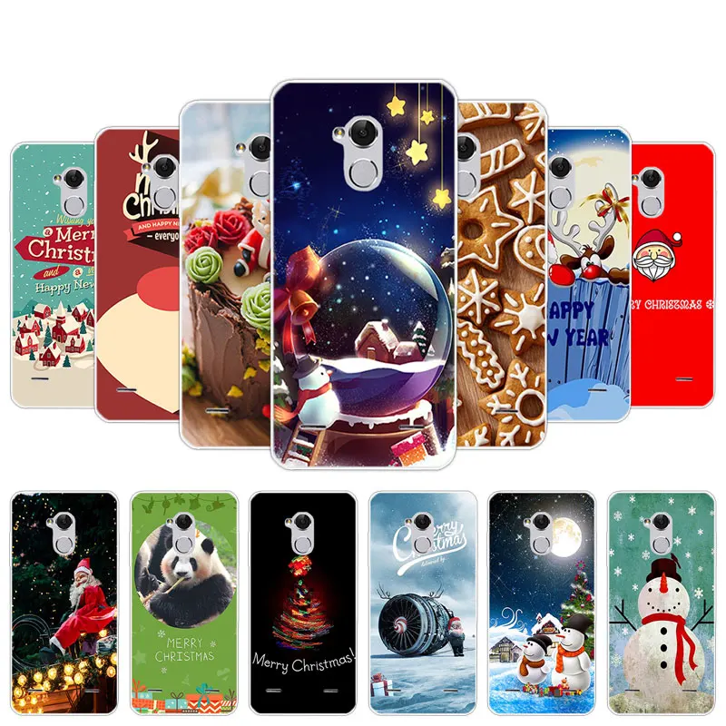

5.0 inch for ZTE Blade V7 Lite TPU Transparent Silicone Ultrathin Shell DIY for ZTE BA2 Cases for ZTE V7Lite Christmas Day Capa