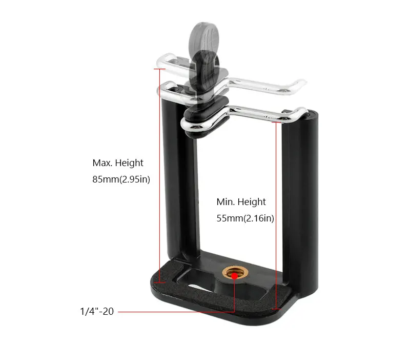 Universal Stretchable Mobile Phone Clip Holder Mount Bracket Adapter Selfie Stick Clip for Cell Phone Camera Tripod Stand Mount Adapter Monopod (6)