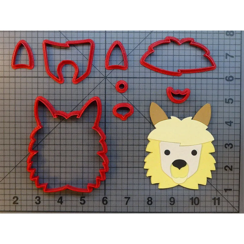 Made 3D Printed Animal Llama Cookie Cutter Fondant Cupcake Molds Cake Decorating Tools cortadores de fondant | Дом и сад
