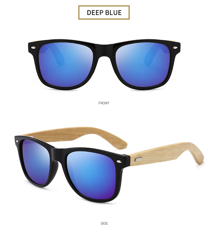 VCKA бамбуковые солнцезащитные очки для мужчин и женщин l очки солнцезащитные очки винтажные деревянные очки для ног модные очки для дизайна бренда