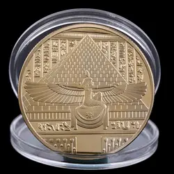Fashion Древний Египет Сфинкс монеты для коллекции подарок позолоченные монеты Монетка