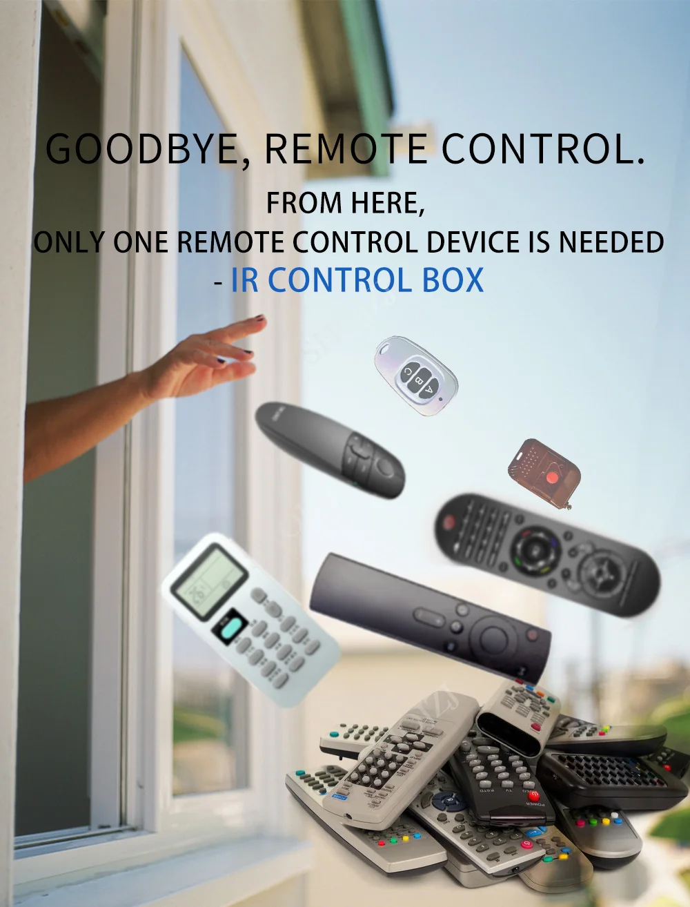 ir rf 433mhz 315 universal controle remoto