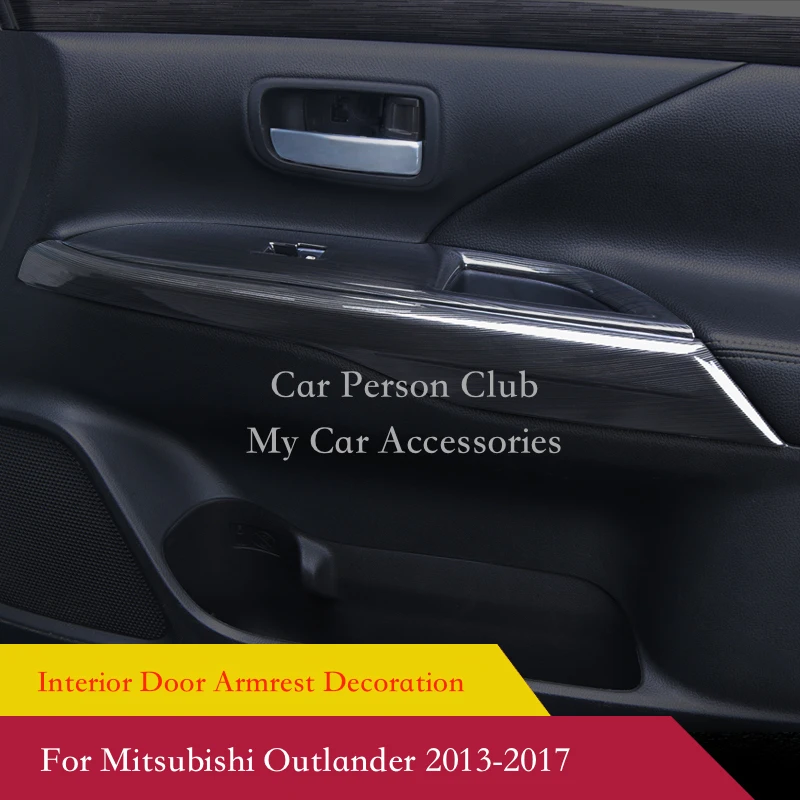 Для Mitsubishi Outlander 2013- переключатель двери, окна, Лифт, подлокотник, накладка, АБС-пластик, хромированный стикер, автомобильный стиль, 4 стиля, аксессуары