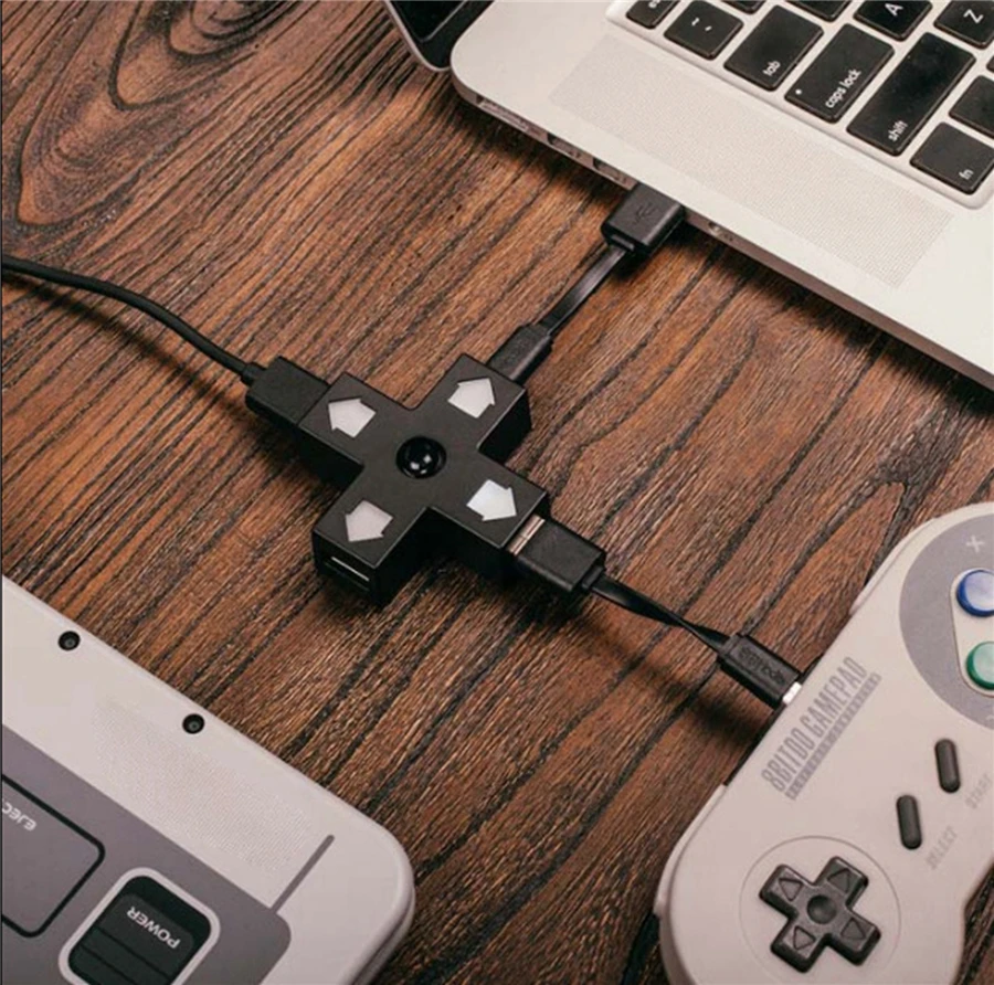 8bitdo Dpad usb-хаб-PC для Mac Linux плагин и силой до 3 USB устройств