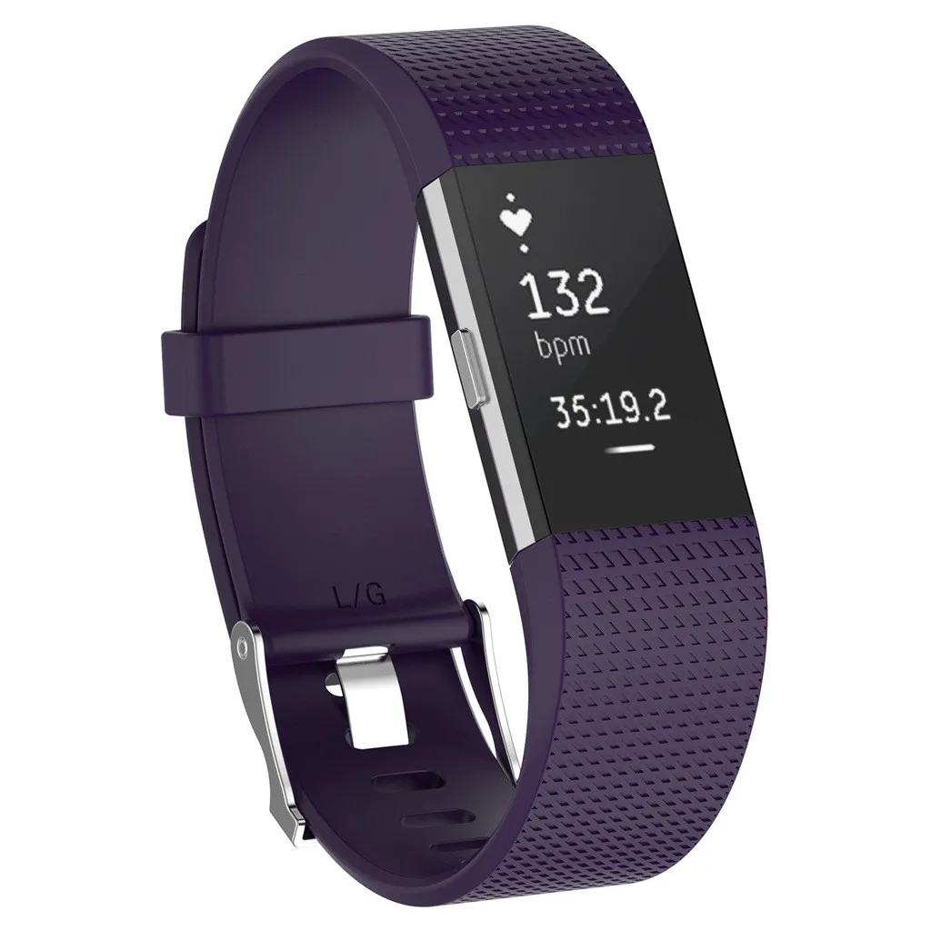 Ouhaobin большие силиконовые сменные полосы для браслета FitBit Charge 2 браслет на запястье ремешок для браслета FitBit Charge 2 913#2