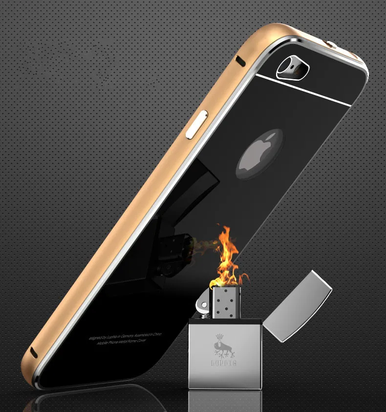 imágenes para Luphie de lujo a prueba de golpes delgado parachoques del metal de aluminio de cristal templado de nuevo case para apple iphone 6 6s plus 7 plus shell imágenes para Luphie de lujo a prueba de golpes delgado parachoques del metal de aluminio de cristal templado de nuevo case para apple iphone 6 6s plus 7 plus shell