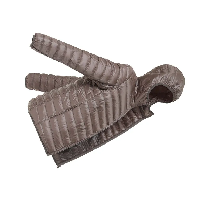 Men's Winter 90% White Duck Ultra Light Down Jacket Men Fashion Hooded Loose Coat 6 Color Casual Parka Brand Clothing S-3XL white puffer jacket