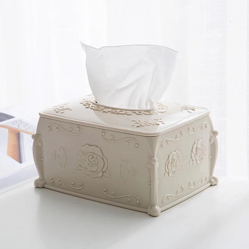 MeyJig Plastic Tissue Box Cover Napkin Storage Box Living Room Organizer Car Paper Holder Napkin Container 2
