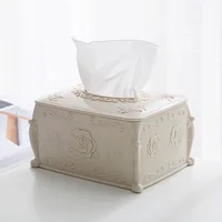 MeyJig Plastic Tissue Box Cover Napkin Storage Box Living Room Organizer Car Paper Holder Napkin Container 2