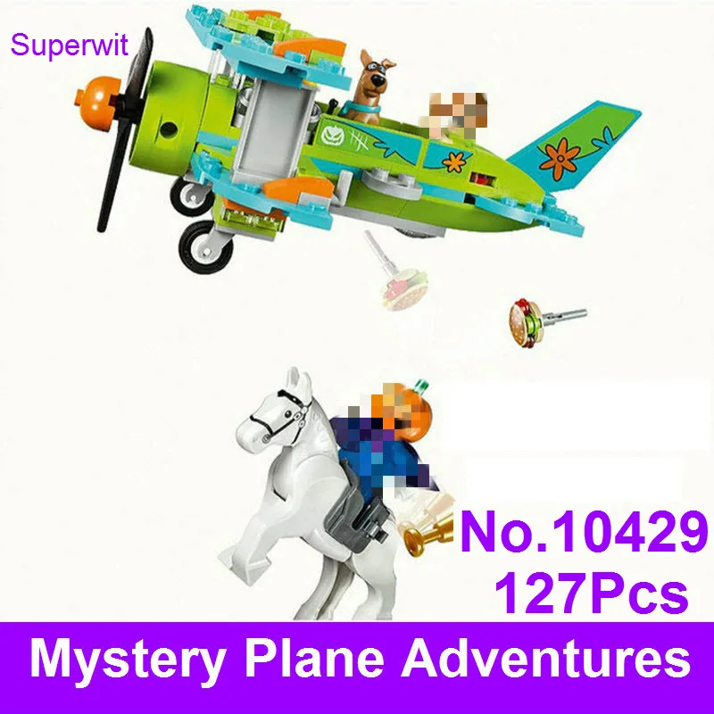 BELA 10429 Scooby Doo Figures Mystery Plane Adventures Machine Building Blocks Bricks Toy Compatible With Lepin
