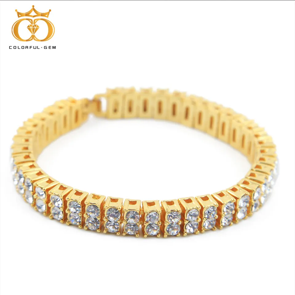 

3 Colors New Arrival High Quality Luxury 2 Row Pharaoh Statement Bracelet Silver Plated Hip Hop Heavy Bling Bracelets for Men