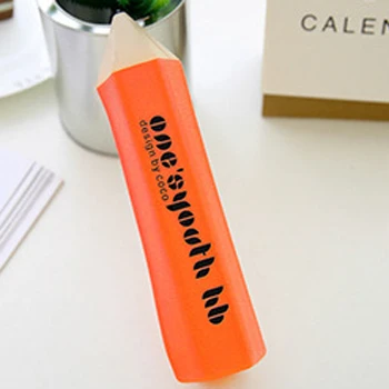 Творческий карандаш Форма Карандаш Чехол коробка конфет Цвета 6 цветов мини-сумка для ручек из Новинка офисные школьные принадлежности - Цвет: Orange