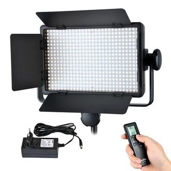

Free DHL Godox LED500W 500 LED Lamp Panel White 5600K 32W 2900LUX 16-Channel Video Light Lighting +Wireless Remote+Power Adapter
