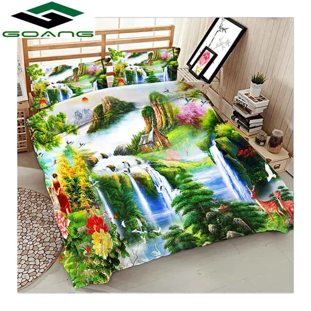Special Price GOANG bedding set 3d digital printing bed sheet duvet cover pillow case 3pcs super king size bedding sets home textiles          Special Price GOANG bedding set 3d digital printing bed sheet duvet cover pillow case 3pcs super king size bedding sets home textiles