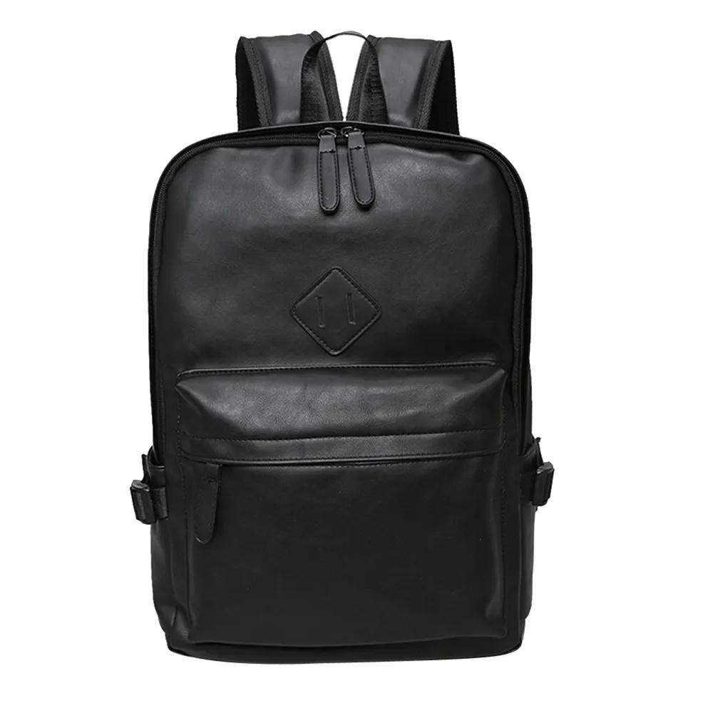 Aelicy рюкзак из искусственной кожи, кожаная сумка для ноутбука, Школьный Рюкзак Для Путешествий, наплечный ремень на молнии, однотонная Повседневная сумка, мужской рюкзак
