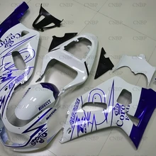 GSX R 600 750 1000 2000-2003 K12 обтекатель мотоцикла GSX R600 R750 R1000 2003 03 02 белая, голубая обшивка