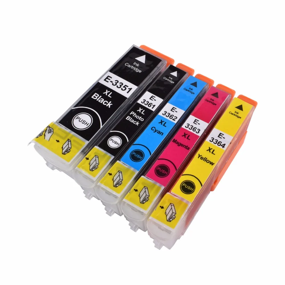 BLOOM 5pcs T33XL (T3351, T3361 T3364) compatible ink cartridge for