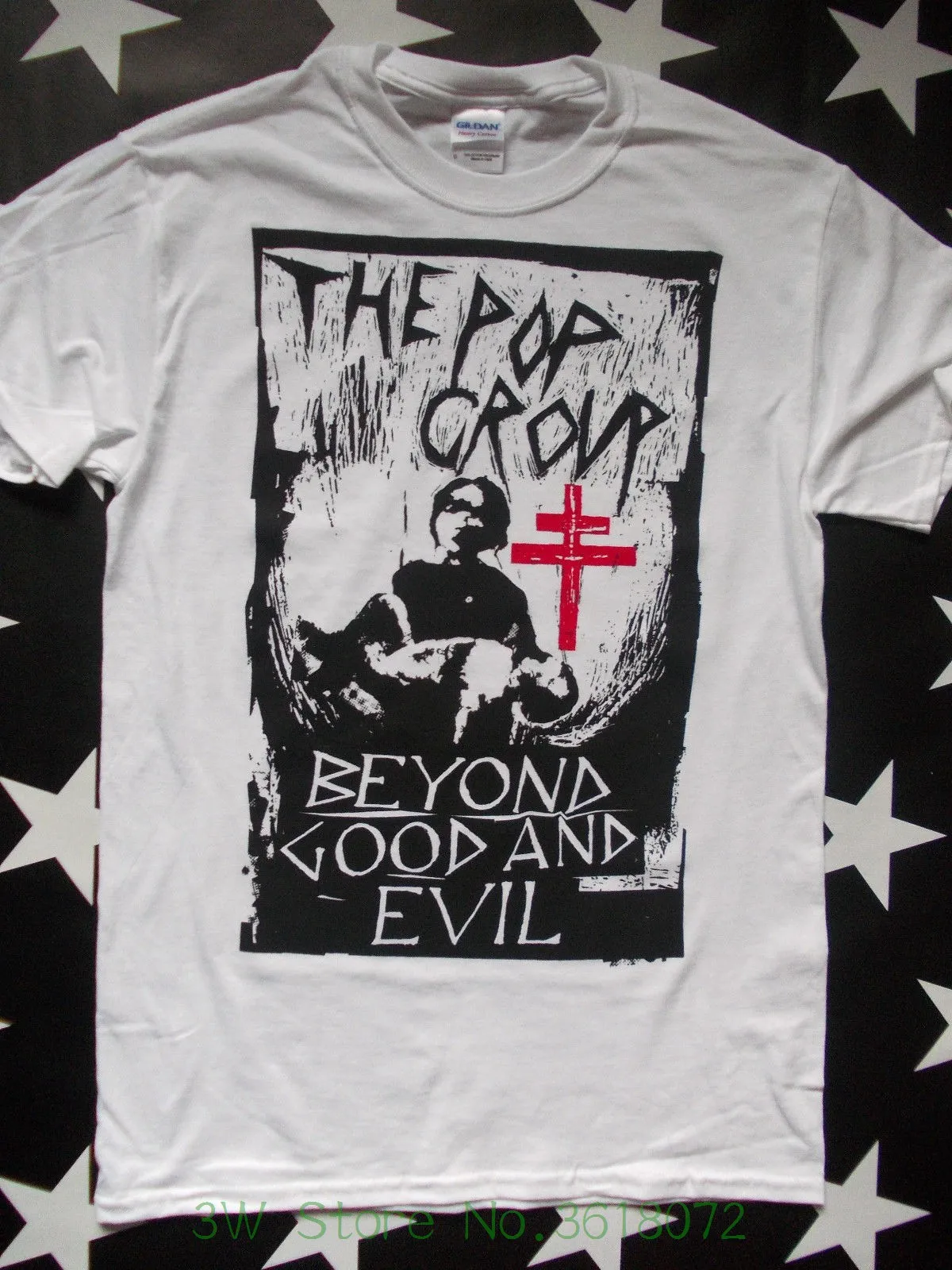 Print T Shirts Men The Pop Group Post Punk Rock Screen Printed T shirt