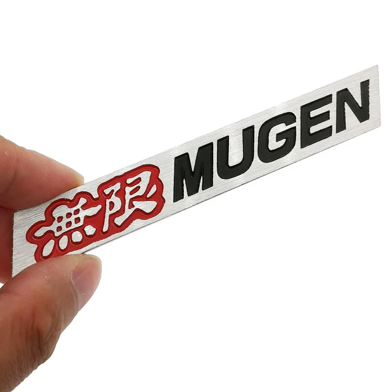 3D алюминиевые детали эмблема Mugen хромированный логотип задний значок наклейка на