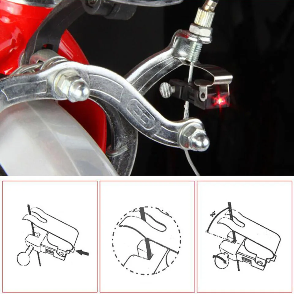 Мини-тормозной велосипедный светильник, задний велосипедный светильник, светодиодный светильник для велоспорта, высокая яркость, водонепроницаемый светодиодный фонарь, аксессуары для велоспорта