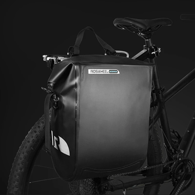 20L Bicycle Rear Rack Bags Full Waterproof PVC MTB Road Bike Camel Bag Large Trunk Cycling Pannier Single Shoulder Bag BG0086 (6)