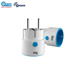 НЕО Coolcam Z Wave Plus мини Smart power Plug домашней автоматизации Zwave Outlet, Z Wave Range Extender, мониторинг энергии Smart Plug