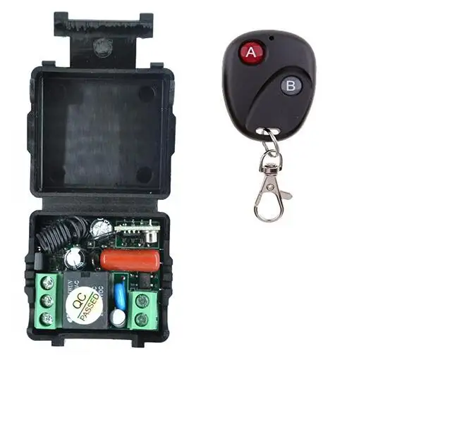 

220 V 1CH Radio RF Wireless Remote Control Switch Receiver & Transmitter for Appliances Gate Garage Door/ window /lamp