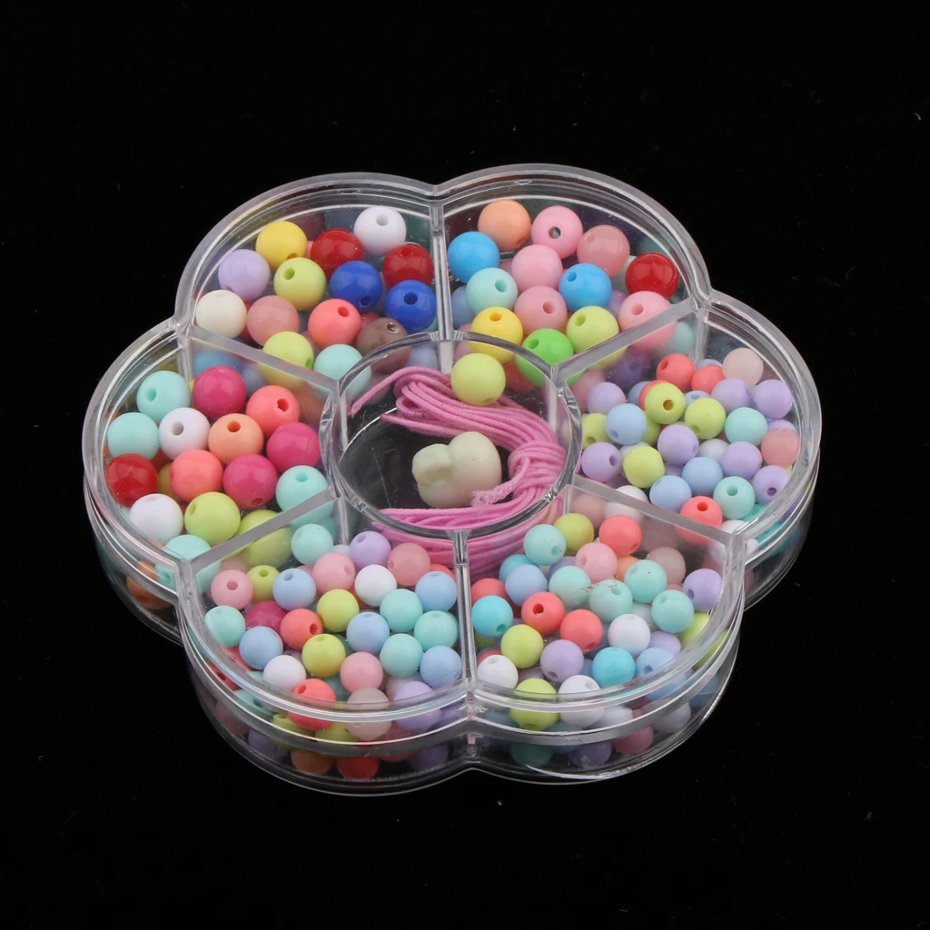 200 Pieces Acrylic Beads Toy Jewelry Making Beads Set Accessories Kids Adults Children Necklace Bracelets Craft DIY Kit