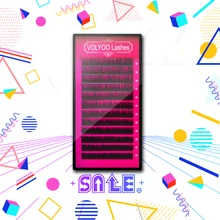 VOLYOO ресницы 0,05 все размеры шт. 10 шт. накладные норки материал наращивания ресниц Тонкий и мягкий поднос удлинитель ресниц