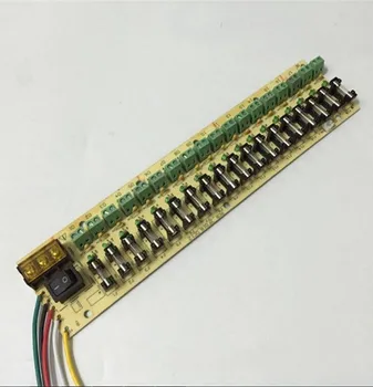 

18 Road Power Wiring Board \ 18CH PCB Terminal With Fuse for 12V 15A 20A 30A Switching Power Supply