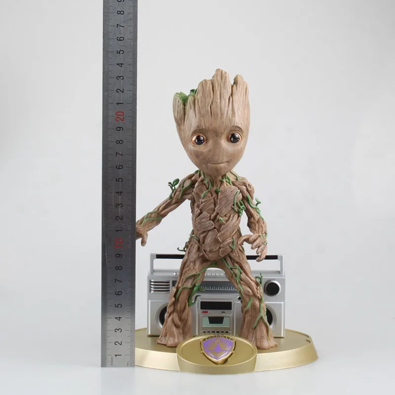 Marvel Guardians of The Galaxy Мстители дерево человек с радио музыкальная шкатулка Verison