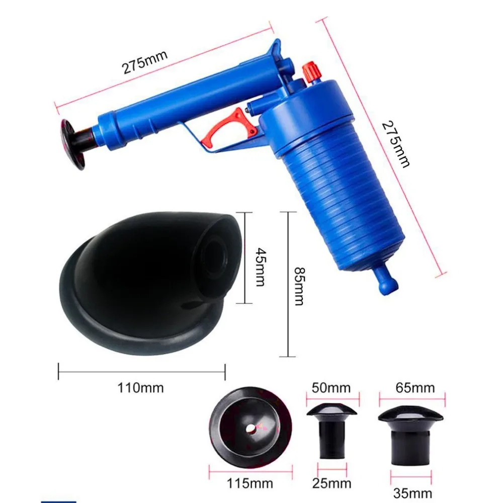 מוצר High Pressure Air Drain Blaster Cleaner ABS Plastic Pipeline