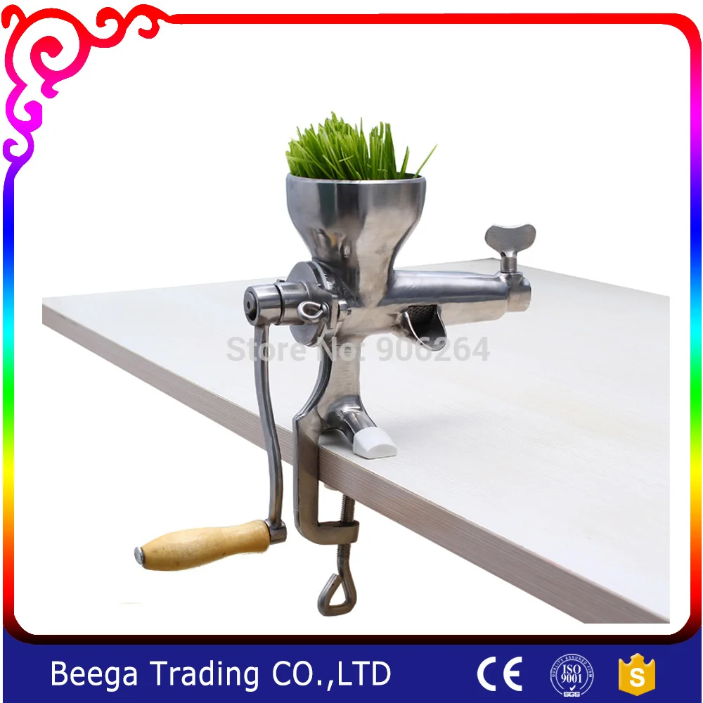 Free Shipping Wheatgrass Juicer Handy Hand Crank Wheat Grass Juicer , Tin Plating Manual Ideal for Fruit , Vegetables ,Orange