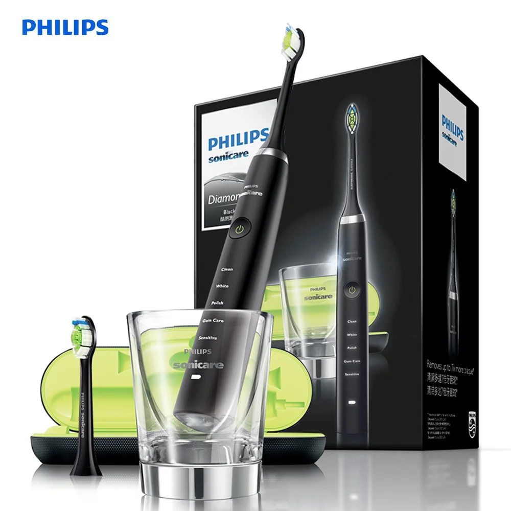 Электрическая зубная щетка Philips Sonicare HX9352 звуковая вибрационная зубная щетка перезаряжаемая 5 режимов белая полировка уход за деснами зубная щетка