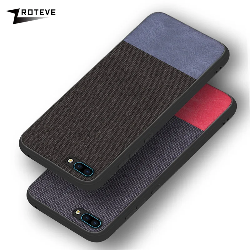 Case For Honor 10 Silicone TPU Canvas Back Cover Fashion Cloths Fabric Case For Huawei Honor10 Honor 10 Lite Phone Cases